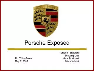 Porsche Exposed