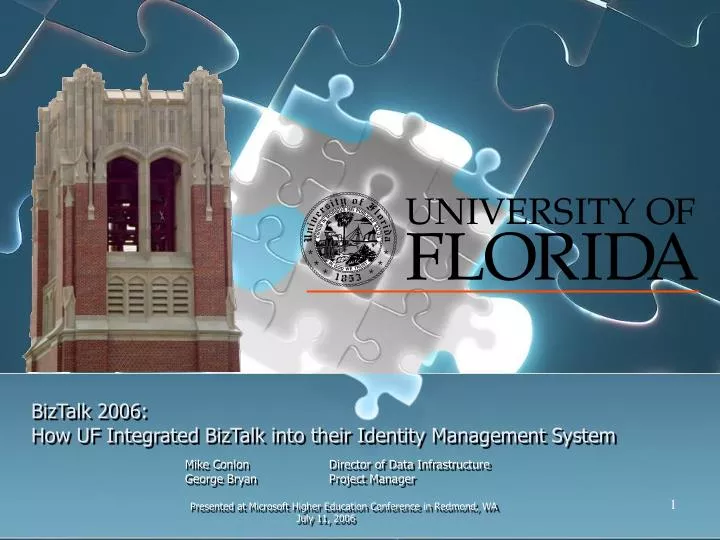 biztalk 2006 how uf integrated biztalk into their identity management system