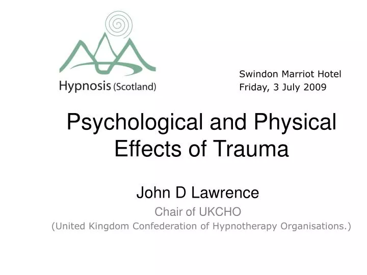 psychological and physical effects of trauma
