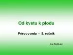 Od kvetu k plodu - slide 1