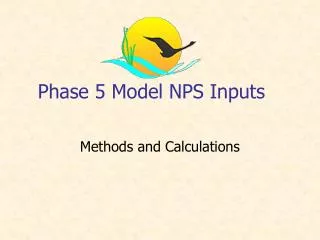 Phase 5 Model NPS Inputs