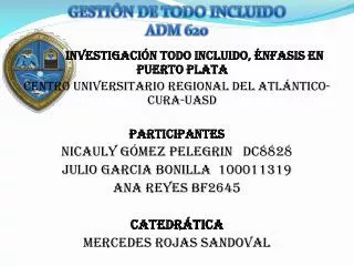 gesti n de todo incluido adm 620