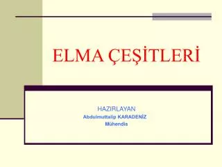 elma e tler