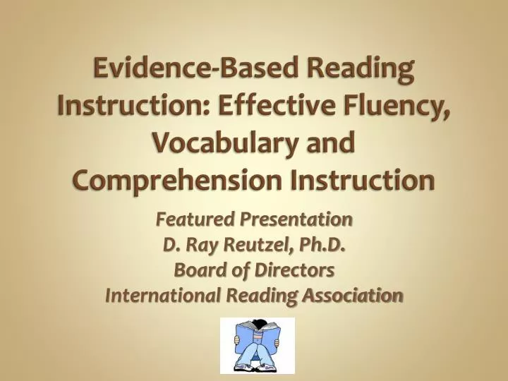 evidence based reading instruction effective fluency vocabulary and comprehension instruction