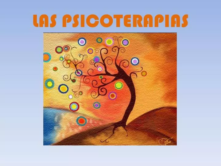 las psicoterapias