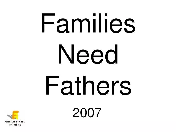 families need fathers