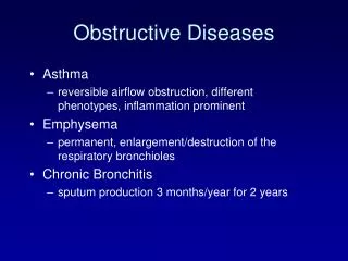 Obstructive Diseases