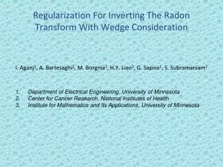 Regularization For Inverting The Radon Transform With Wedge Consideration