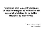Principios para la construcci??n de un modelo integral de for - slide 1