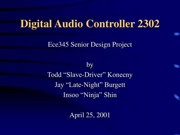 digital audio controller 2302