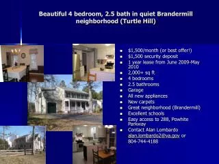 Beautiful 4 bedroom, 2.5 bath in quiet Brandermill neighborhood (Turtle Hill)