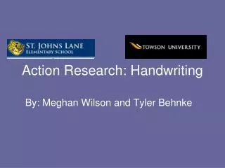 Action Research: Handwriting