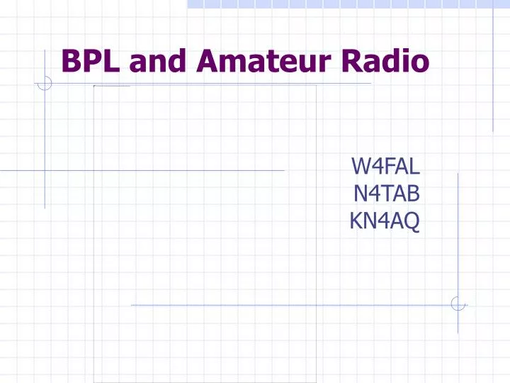 bpl and amateur radio