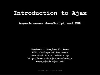 Introduction to Ajax