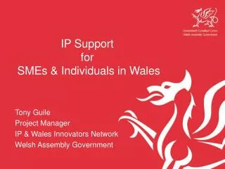 IP Support for SMEs &amp; Individuals in Wales