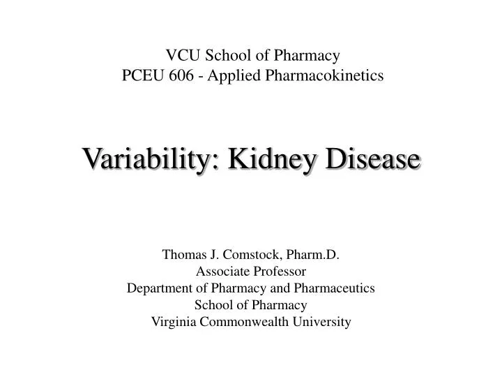 variability kidney disease