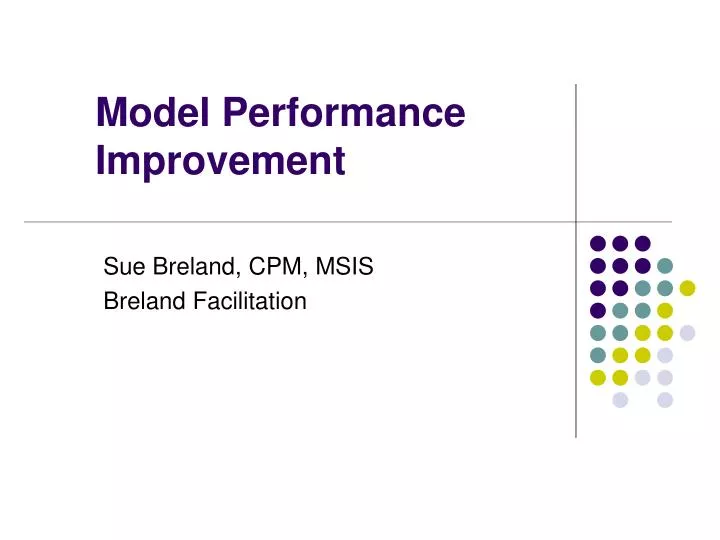 model performance improvement