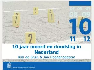10 jaar moord en doodslag in Nederland Kim de Bruin &amp; Jan Hoogenboezem