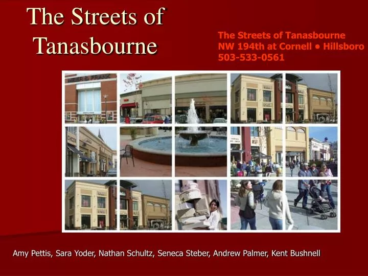 the streets of tanasbourne