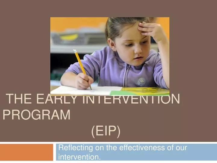 the early intervention program eip