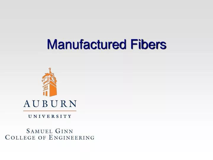 manufactured fibers