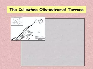The Cullowhee Olistostromal Terrane