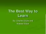 The Best Way to Learn - slide 1