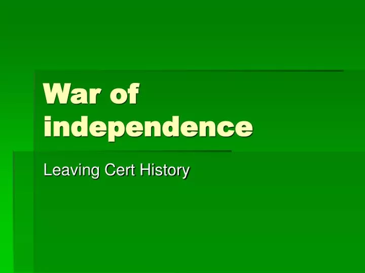 war of independence