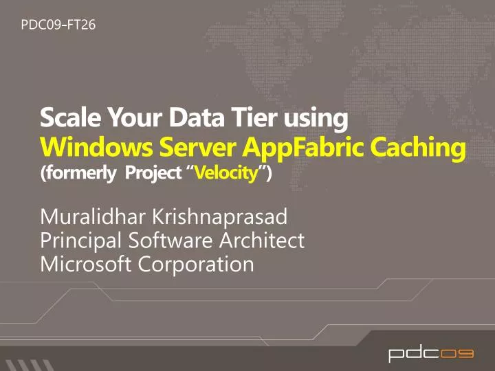 scale your data tier using windows server appfabric caching formerly project velocity