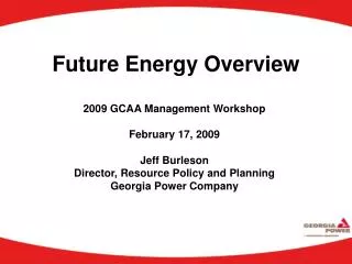 Future Energy Overview