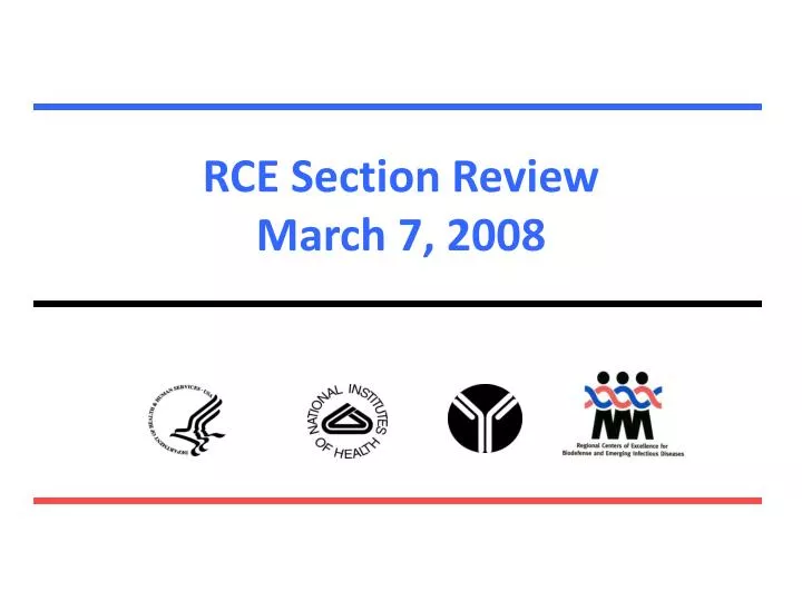 rce section review march 7 2008