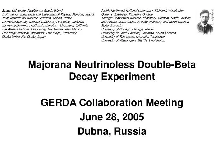majorana neutrinoless double beta decay experiment