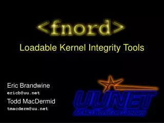 Loadable Kernel Integrity Tools