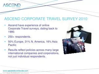 : Corporate travel survey, Jan ‘10