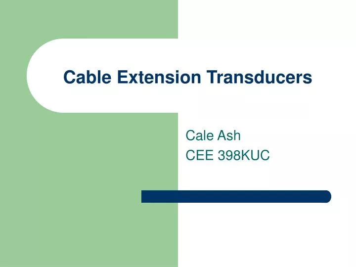 cable extension transducers