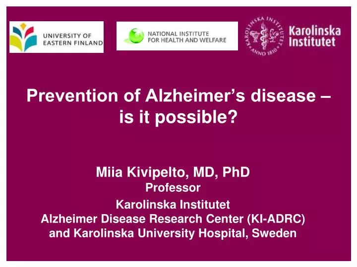 prevention of alzheimer s disease is it possible