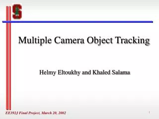 Multiple Camera Object Tracking