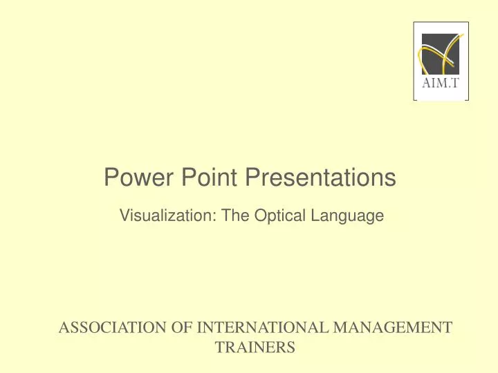 visualization the optical language