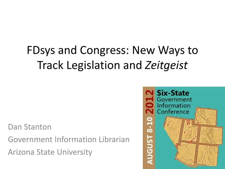 fdsys and congress new ways to track legislation and zeitgeist