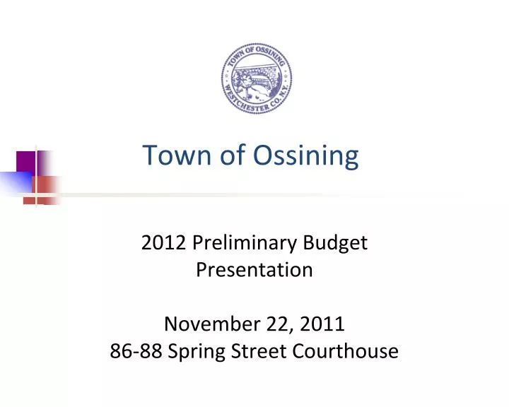 town of ossining