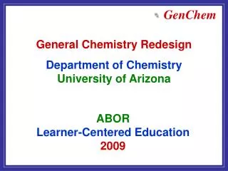 ABOR Learner-Centered Education 2009