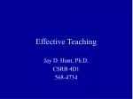 Effective Teaching - slide 1