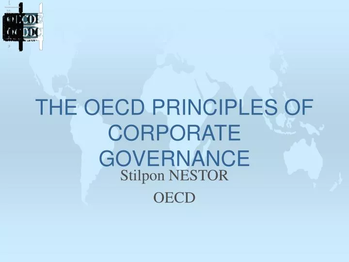 the oecd principles of corporate governance