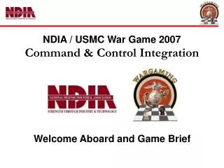 NDIA / USMC War Game 2007 Command &amp; Control Integration