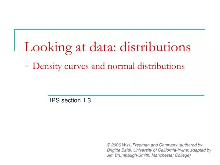 looking at data distributions density curves and normal distributions
