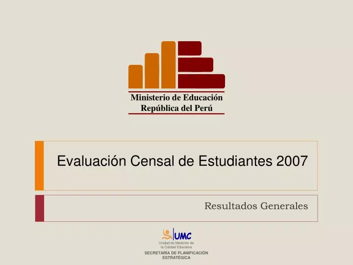 evaluaci n censal de estudiantes 2007