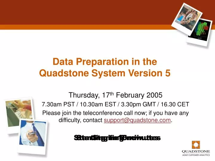 data preparation in the quadstone system version 5