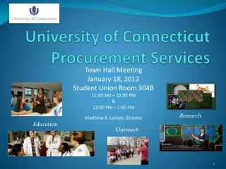 University of Connecticut Procurement Services