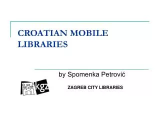 CROATIAN MOBILE LIBRARIES