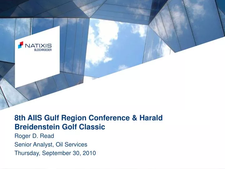 8th aiis gulf region conference harald breidenstein golf classic